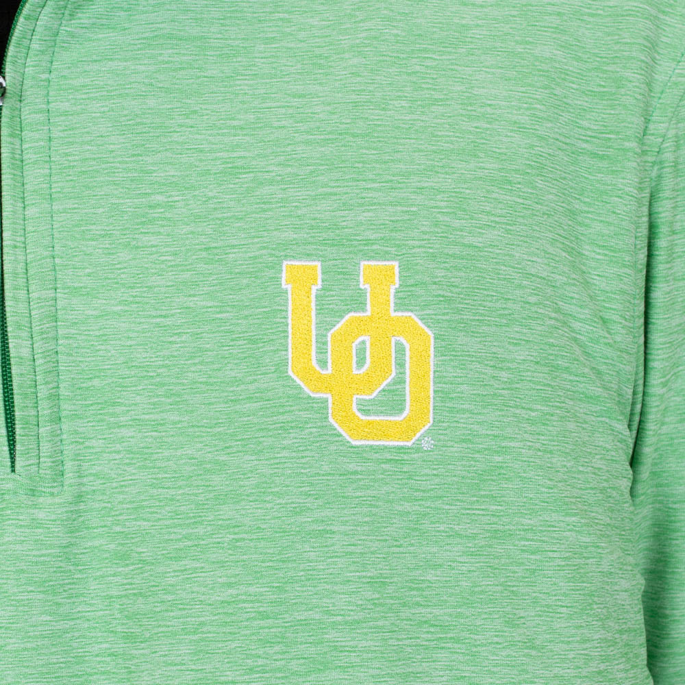 Interlocking UO, Antigua, Green, Pullover, Polyester Blend, Men, Performance, Hunk, 1/4-zip, Sweatshirt, 956459